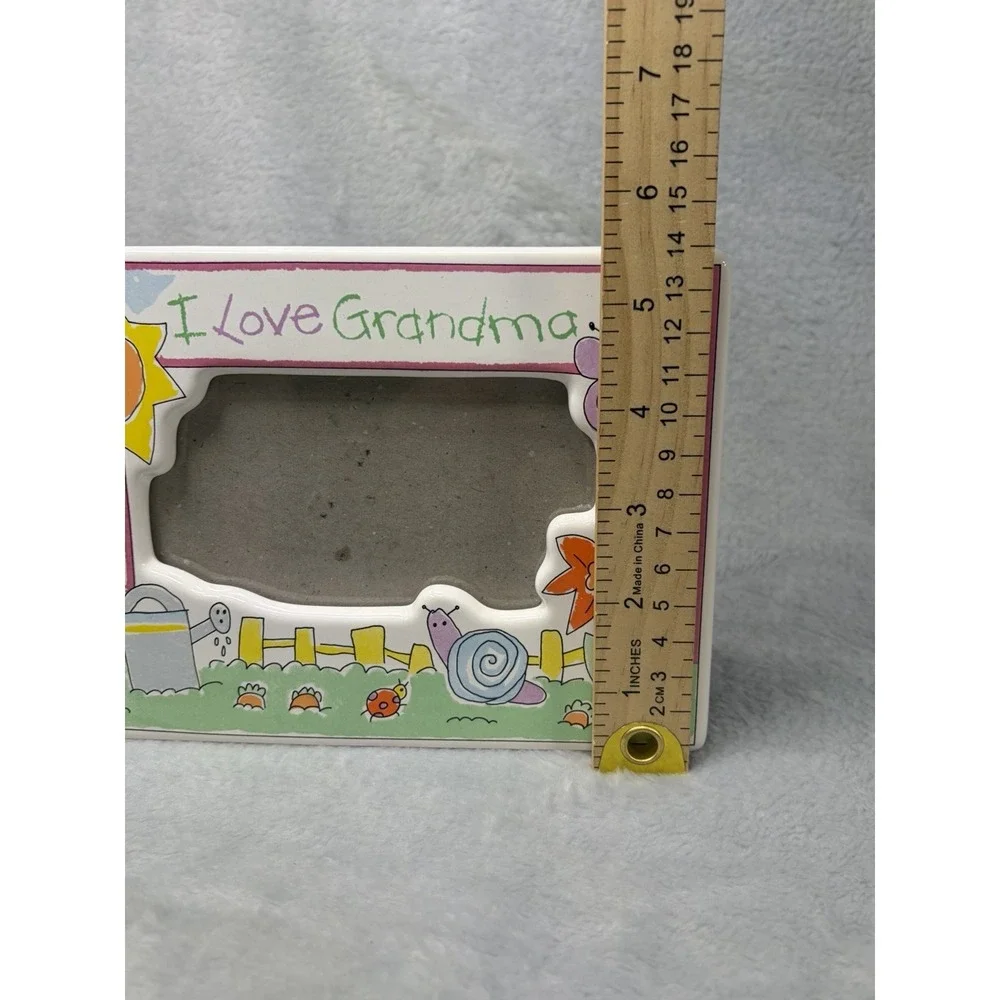 Papel‎ I Love Grandma Ceramic Picture Frame Garden Cottagecore Gift 7x5